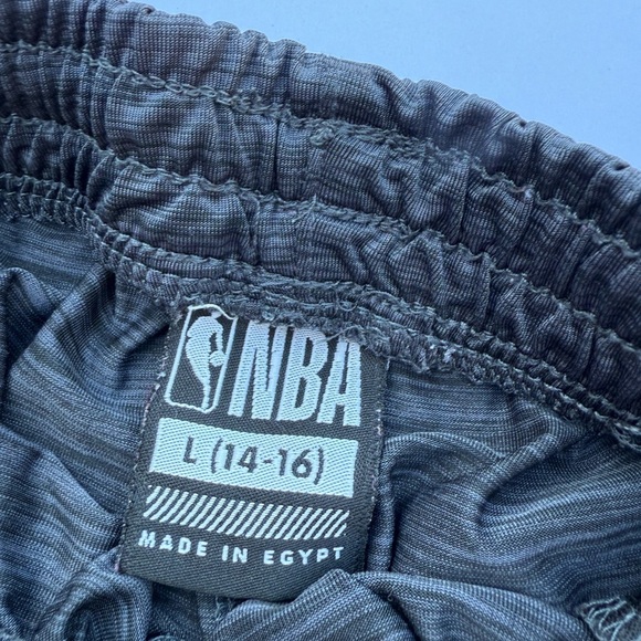 NBA Men's Charcoal and Black Athletic Shorts - Picture 5 of 5